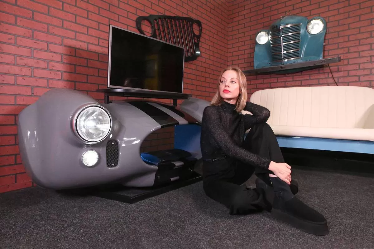 Консоль под ТВ «Shelby Cobra», серая фотография 1
