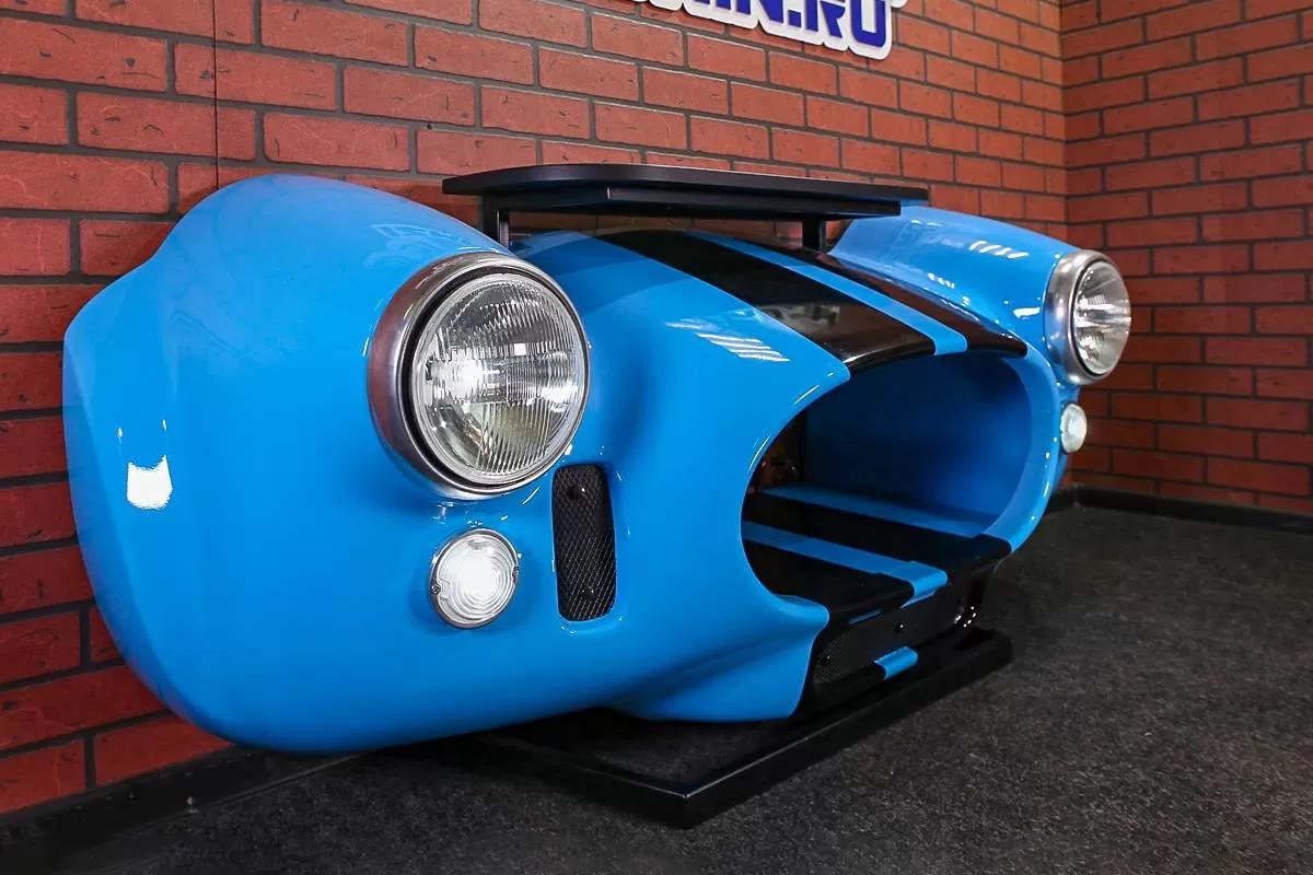 Консоль под ТВ «Shelby Cobra», голубая фотография 2