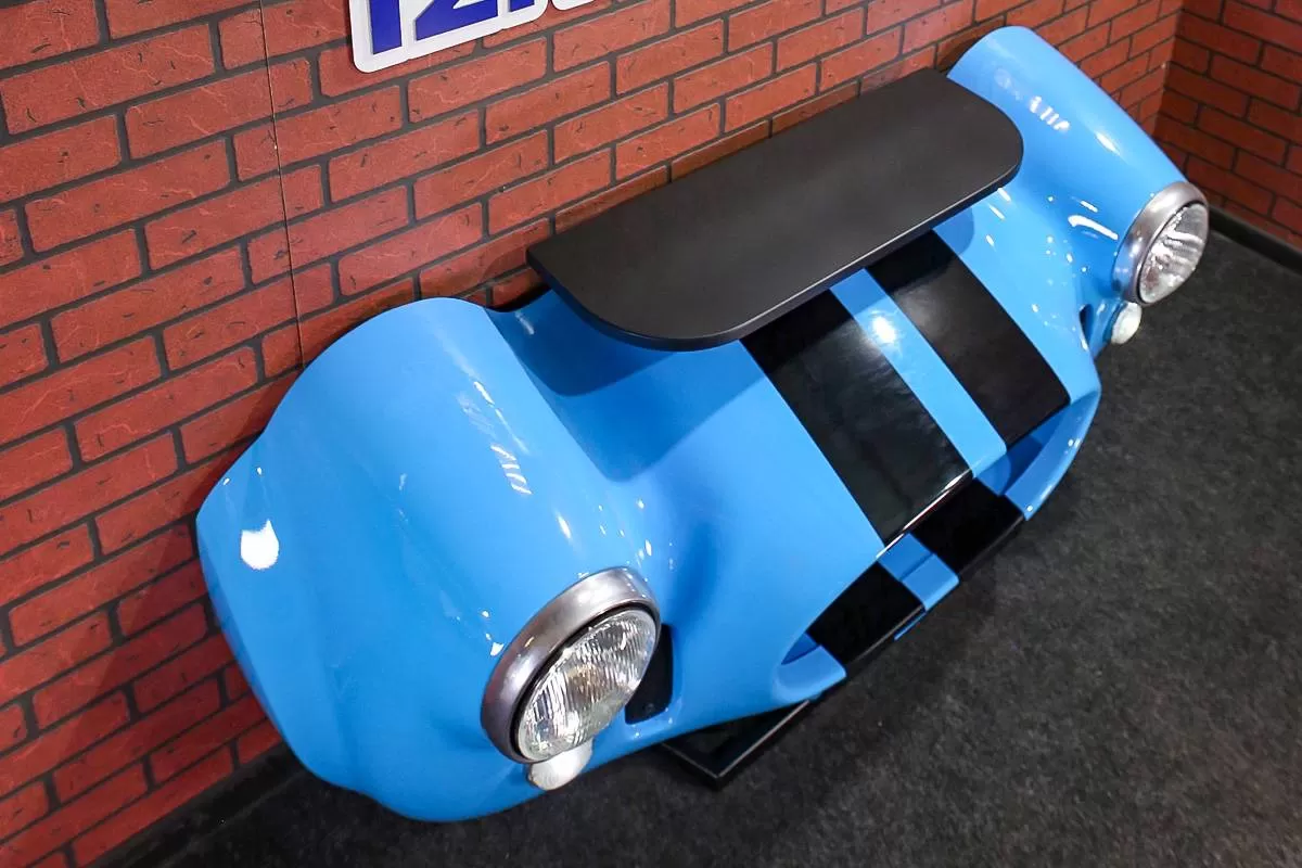 Консоль под ТВ «Shelby Cobra», голубая фотография 4