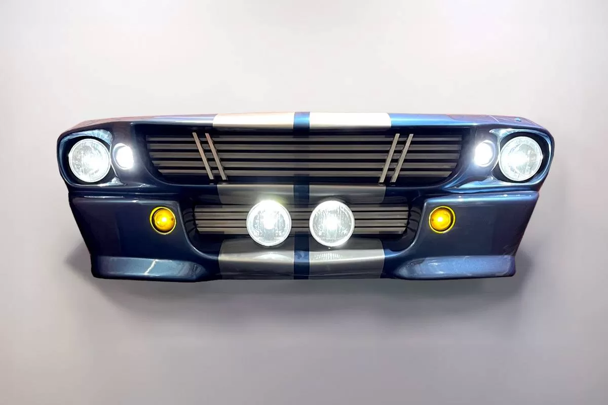 Панно на стену «Ford Mustang 1967 года», с подсветкой фар фотография 1
