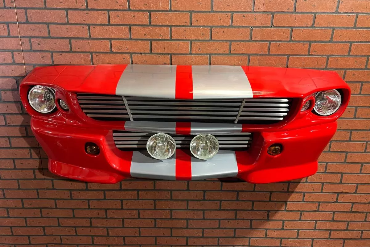Панно на стену «Ford Mustang 1967 года», красный фотография 2